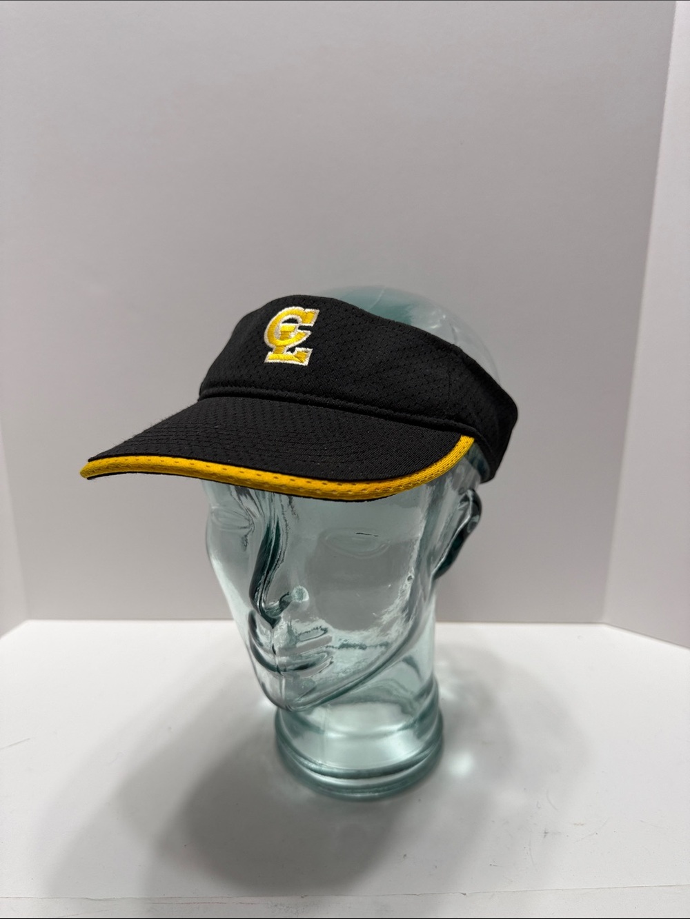 Augusta sportswear Black and Yellow Embroidered ‘CL’ Athletic Visor